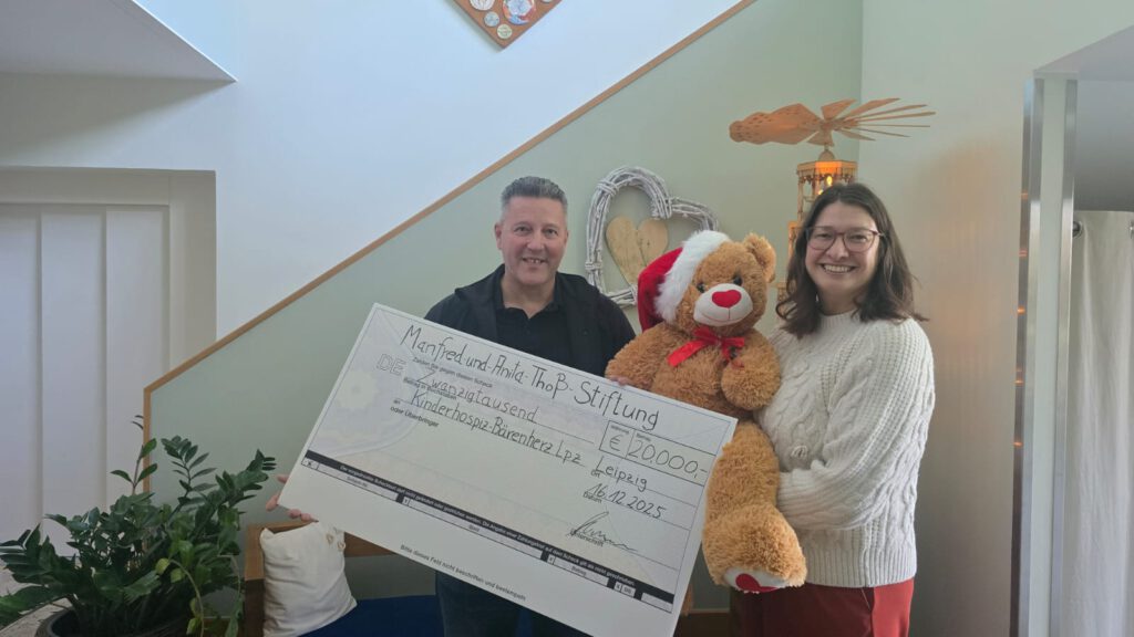 Spendenübergabe an Bärenherz Leipzig